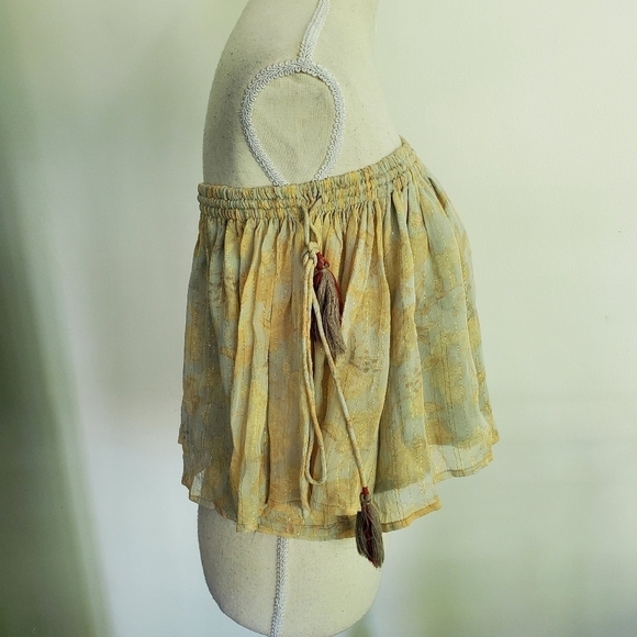 Raga "Norah" Off Shoulder Tie Tassel Top - Picture 7 of 10